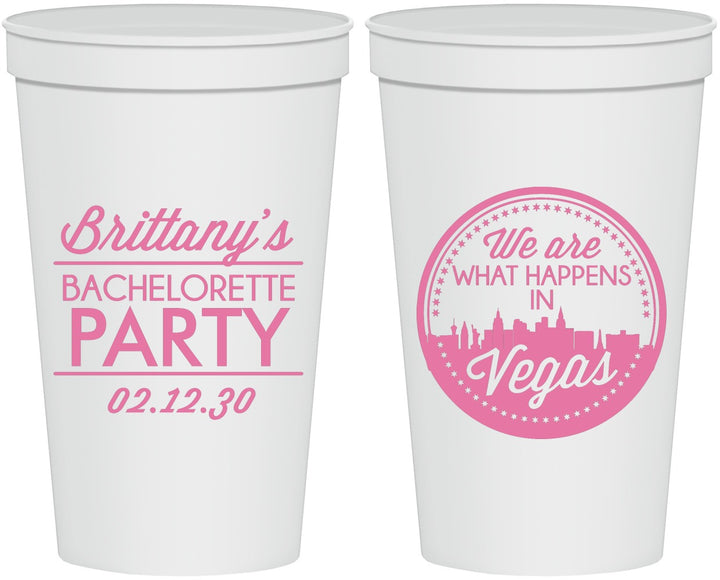Personalized Bachelorette 22 oz Stadium Cups - Las Vegas | 60190