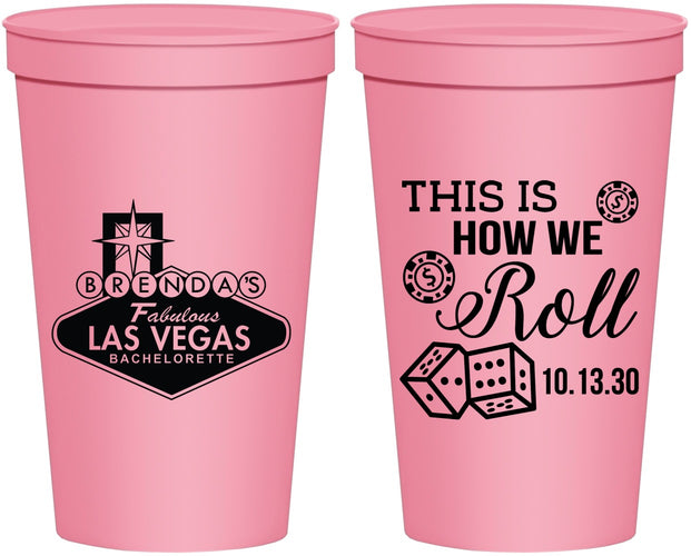 Personalized Bachelorette 22 oz Stadium Cups - Las Vegas | 60191