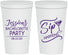 Personalized Bachelorette 22 oz Stadium Cups - Sip Happens | 60197
