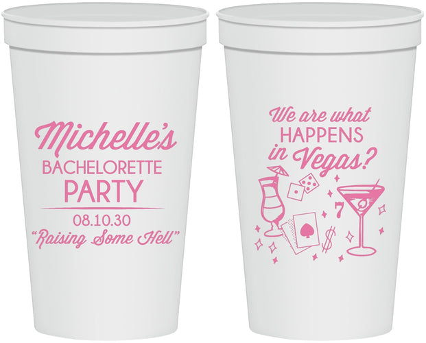 Personalized Bachelorette 22 oz Stadium Cups - Las Vegas | 60199
