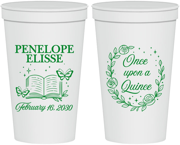 Personalized Quinceanera 22 oz Stadium Cups - Once Upon A Quince | 70014