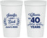 Personalized Anniversary 22 oz Stadium Cups - Cheers To 40 Years | 80005