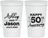 Personalized Anniversary 22 oz Stadium Cups - 50th Wedding | 80007