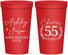 Personalized Anniversary 22 oz Stadium Cups - Cheers To 55 Years | 80008