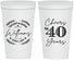 Personalized Anniversary 22 oz Stadium Cups - Cheers To 40 Years | 80015