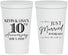 Personalized Anniversary 22 oz Stadium Cups - 10 Years Down | 80020
