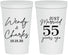 Personalized Anniversary 22 oz Stadium Cups - Just Married 55 Years Ago | 80028