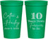 Personalized Anniversary 22 oz Stadium Cups - Just Married 10 Years Ago | 80030
