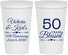 Personalized Anniversary 22 oz Stadium Cups - 50 Years Blessed | 80037