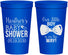 Personalized Baby Shower 22 oz Stadium Cups - Little Boy Is On The Way | 90005