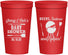 Personalized Baby Shower 22 oz Stadium Cups - Beers Bbq Babies | 90006