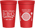 Personalized Baby Shower 22 oz Stadium Cups - Beers Bbq Babies | 90007
