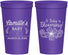Personalized Baby Shower 22 oz Stadium Cups - Blooming | 90009