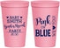 Personalized Baby Shower 22 oz Stadium Cups - Gender Reveal Pink Or Blue | 90012