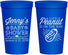 Personalized Baby Shower 22 oz Stadium Cups - Peanut On The Way | 90025