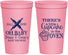 Personalized Baby Shower 22 oz Stadium Cups - Cupcake In The Oven | 90059