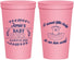 Personalized Baby Shower 22 oz Stadium Cups - Sweet Little Lady | 90061