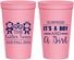 Personalized Baby Shower 22 oz Stadium Cups - Gender Reveal Boy Or Girl | 90063
