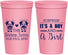 Personalized Baby Shower 22 oz Stadium Cups - Twins Baby Cows | 90067