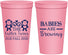 Personalized Baby Shower 22 oz Stadium Cups - Twins Baby Monkeys | 90068