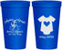 Personalized Baby Shower 22 oz Stadium Cups - Nautical Anchors Aweigh | 90083