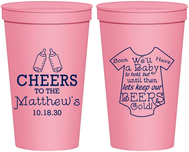 Personalized Baby Shower 22 oz Stadium Cups - Bottle | 90094