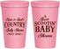 Personalized Baby Shower 22 oz Stadium Cups - Boot Scootin | 90100