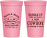 Personalized Baby Shower 22 oz Stadium Cups - New Cowboy | 90104