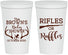 Personalized Baby Shower 22 oz Stadium Cups - Rifles Or Ruffles | 90122