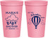 Personalized Baby Shower 22 oz Stadium Cups - Hot Air Balloon | 90164
