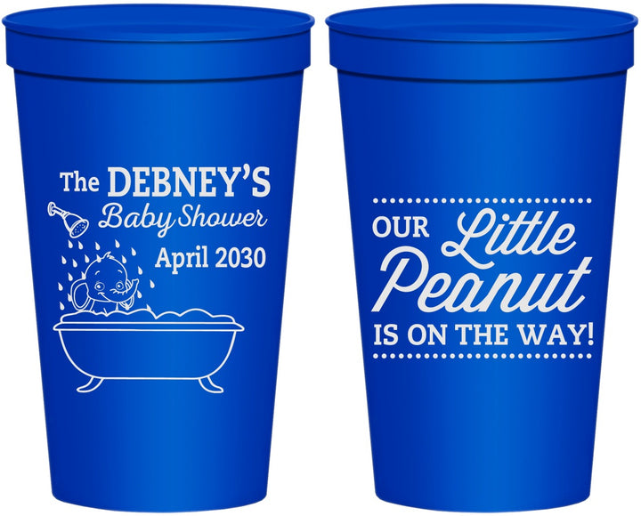Personalized Baby Shower 22 oz Stadium Cups - Little Peanut | 90180