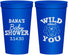 Personalized Baby Shower 22 oz Stadium Cups - Lion Wild About You | 90186