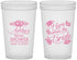Custom Bridal Shower 22 oz Translucent Cups - Here Comes The Bride | 100000