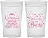 Custom Bridal Shower 22 oz Translucent Cups - Shower The Bride | 100001