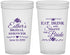 Custom Bridal Shower 22 oz Translucent Cups - Eat Drink Shower Bride | 100002