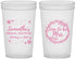Custom Bridal Shower 22 oz Translucent Cups - Soon To Be Mrs | 100004