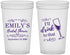 Custom Bridal Shower 22 oz Translucent Cups - I'll Drink To The That | 100006