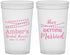 Custom Bridal Shower 22 oz Translucent Cups - She's Getting Married | 100008