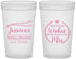 Custom Bridal Shower 22 oz Translucent Cups - Soon To Be Mrs | 100009
