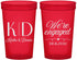 Custom Engagement 22 oz Translucent Cups - We Are Engaged | 10001