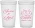 Custom Engagement 22 oz Translucent Cups - We Are Engaged | 10003