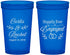 Custom Engagement 22 oz Translucent Cups - Happily Ever Engaged | 10004
