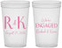 Custom Engagement 22 oz Translucent Cups - We Are Engaged | 10011
