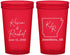 Custom Wedding 22 oz Translucent Cups - Arkansas | 103