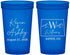 Custom Wedding 22 oz Translucent Cups - Colorado | 105