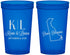 Custom Wedding 22 oz Translucent Cups - Delaware | 107