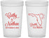 Custom Wedding 22 oz Translucent Cups - Florida | 108
