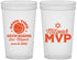 Custom Bar Mitzvah 22 oz Translucent Cups - 13th Birthday Basketball | 110001