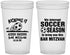 Custom Bar Mitzvah 22 oz Translucent Cups - 13th Birthday Soccer | 110009