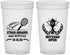 Custom Bar Mitzvah 22 oz Translucent Cups - 13th Birthday Tennis | 110011